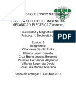 Práctica 1: Electrostática