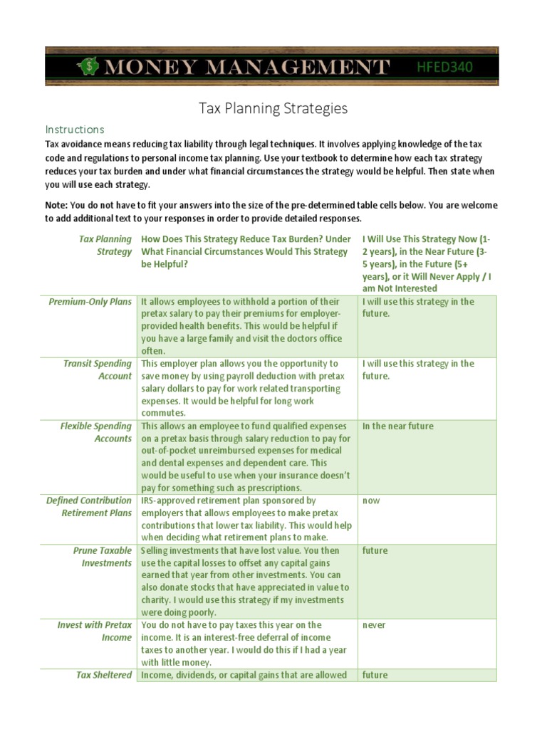 Retirement Tax Planning Strategies | PDF | Tax Deduction | Taxes