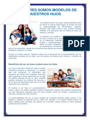 Padres Modelos de Nuestros Hijos | PDF | Comportamiento | Oración