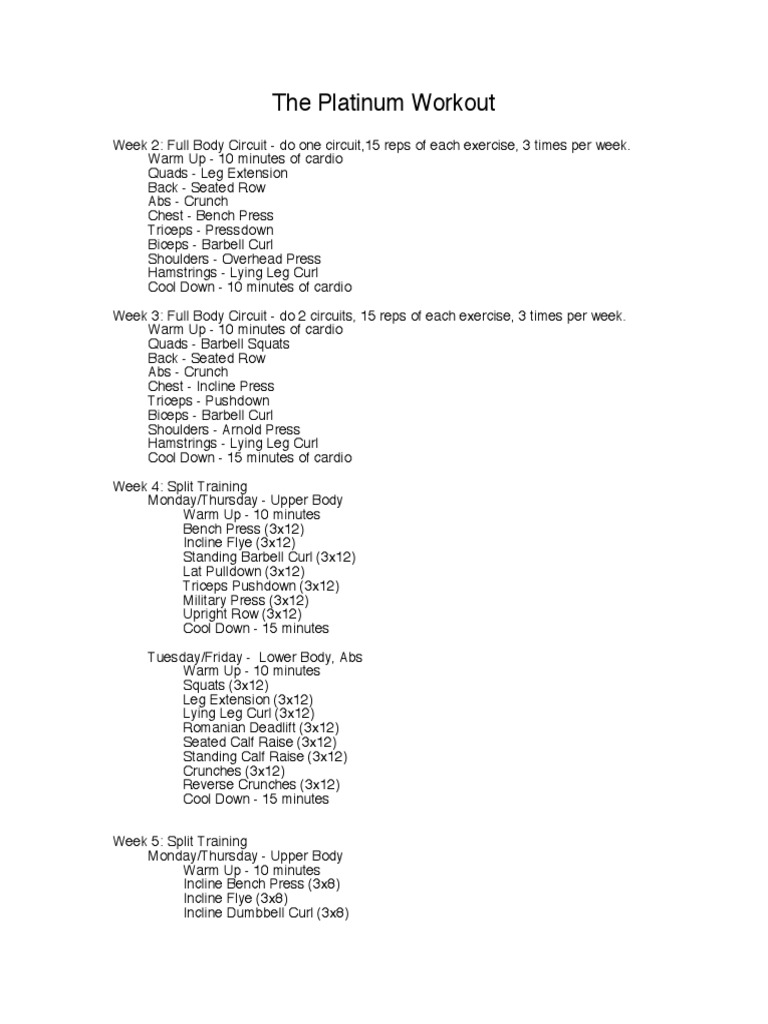 Platinum Workout L L Cool J Weight Training Physical Exercise