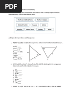 Activity Sheets Grade 8 Geometry C