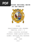 Solucionario Examen Parcial - Circuitos Digitales 