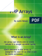 PHP Arrays: by Justin Nelsen
