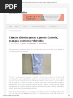 Camisa Clássica Passo a Passo_ Carcela, Mangas, Costuras Rebatidas _ Renata Perito