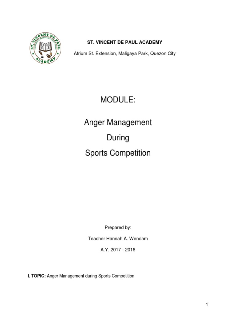 Module Anger Management | Download Free PDF | Anger | Emotions