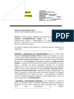 Absolutoria por insuficiencia probatoria en caso de desobediencia