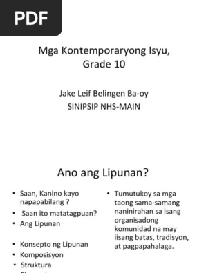 Ang Lipunan