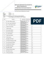 Daftar Hadir Lp Januari 2018