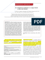 Caffeine and Risk of Parkinson's Disease in A Large Cohort of Men and Women