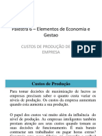 Palestra 6 Elementos de Economia e Gestao