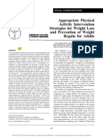 ACSM 2009 Strategies for Weight Loss Physical Activity .26