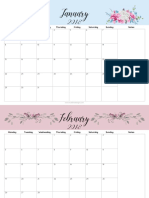 (A4) Floral - 2018 Monthly Calendar.pdf