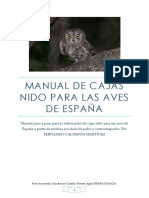 Manual de Cajas Nido para Las Aves de España