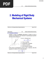 Ch.02 Modeling of Rigid Body Mechanical Systems - 2