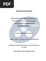 Analise Estabilidade Mina Alegria