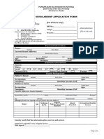 Scholarship Application Form: Personal Information