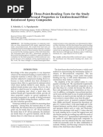 Short-Beam and Three-Point-Bending Tests For The Study of Shear and Flexural Properties in Unidirectional-Fiber-Reinforced Epoxy Composites