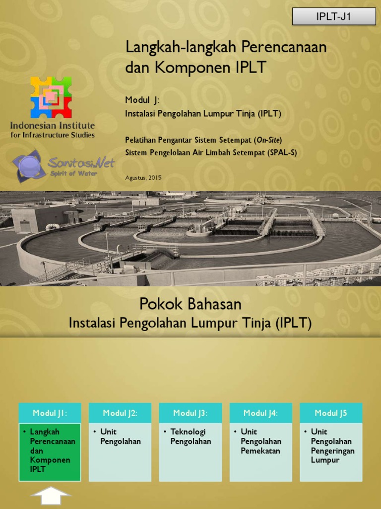 Perencanaan dan Komponen IPLT | PDF | Teknologi & Rekayasa
