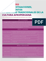 Encuentro de Investigaciones Sobre Cultura Afroperuana- 2018