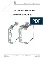 Operating Instructions To Amplifier Module SD7