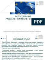 Activitatea de Predare Invatare Evaluare