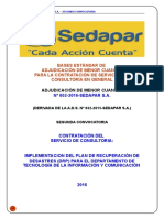 DRP Sedapar 2da Convocatoria