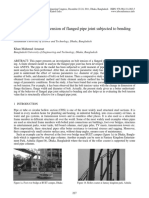 Investigation On Bolt Tension of Flanged Pipe Joint Subjected To Bending PDF