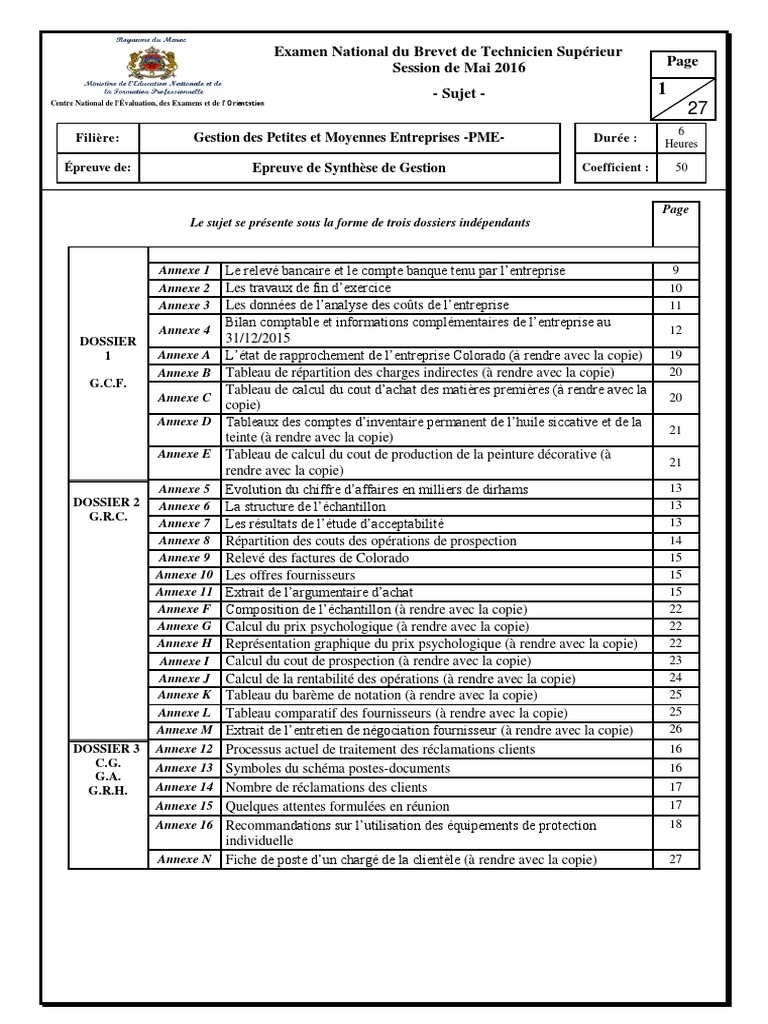 Corrige Bts Gestion De La Pme 2020 BTS Pme Esg 2016 SP | PDF | Comptes annuels | Comptabilité