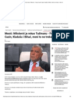 Mesić - Milošević Je Rekao Tuđmanu - Franja, Ti Uzmi Cazin, Kladušu I Bihać, Meni To Ne Treba - Index - HR PDF