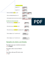 Ejemplos de Criterios para Filtros Avanzados PDF