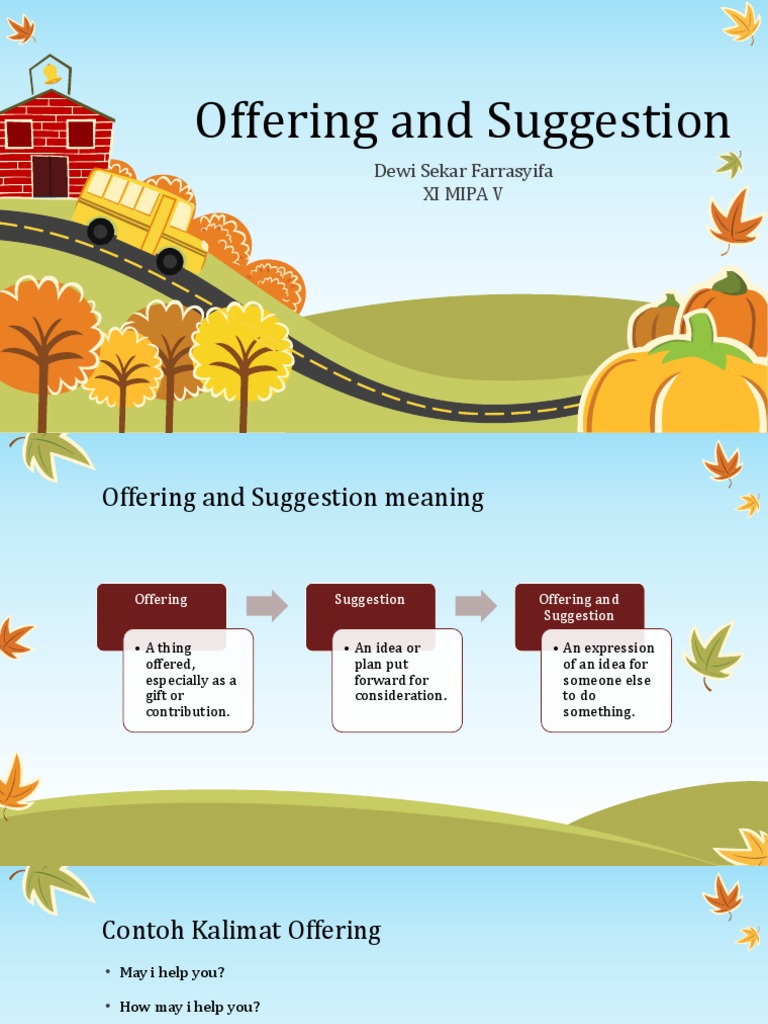 Bahasa Inggris Wajib Offering And Suggestion