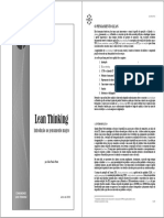 Lean Thinking. Introdução Ao Pensamento Magro - João Paulo Pinto