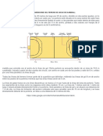 Areas y Dimensiones Del Terreno de Juego de Handball 1
