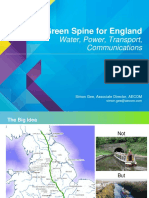 A Green Spine For England: Water, Power, Transport, Communications