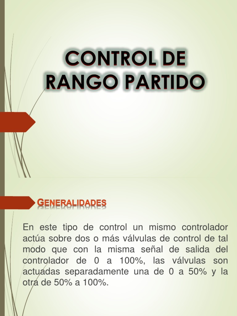 7 Control de Rango Partido | PDF | Presión | Temperatura