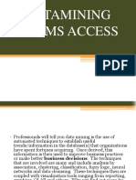 Datamining With Ms Access