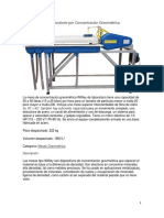 S7 - Mesa Wilfley de Laboratorio