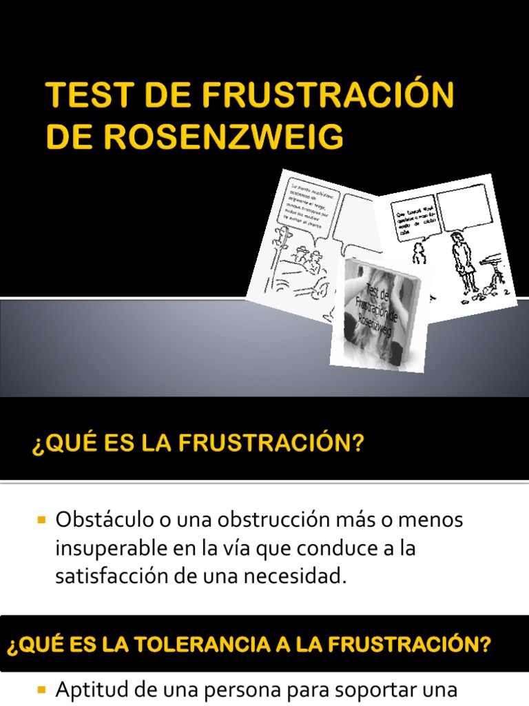 Test de Frustración de Rosenzweig | PDF | Perdón | Science