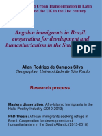 Angolan Immigrants in Brazil: Cooperation For Development and Humanitarianism in The South Atlantic