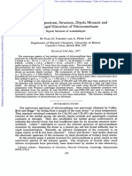 Microwave Spectrum, Structure, Dipole Moment of Nitrosomethane