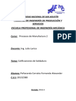 Calificaciones de Soldadura