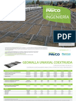 Geomalla Uniaxial Coextruida-pavco