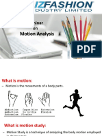 Motion Analysis: Seminar On