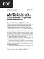 Download A Cost-Effective Screening Method for Pesticide Residue_Analysis in Fruits Vegetables And Cereal Grains by acasan SN38150416 doc pdf