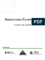 Agricultural Cooperatives A Start Up Guide