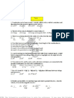 ICAR AIEEA Physics Sample Paper