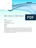 SQL Azure vs. SQL Server