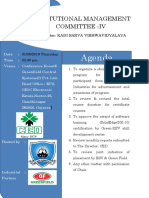 Agenda: Institutional Management Committee - Iv