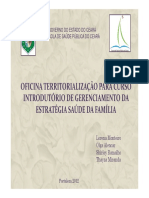 Territorialização da Estratégia Saúde da Família e conceitos de território em saúde