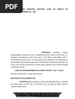 Ação de Reconhecimento de União Estável Post Mortem